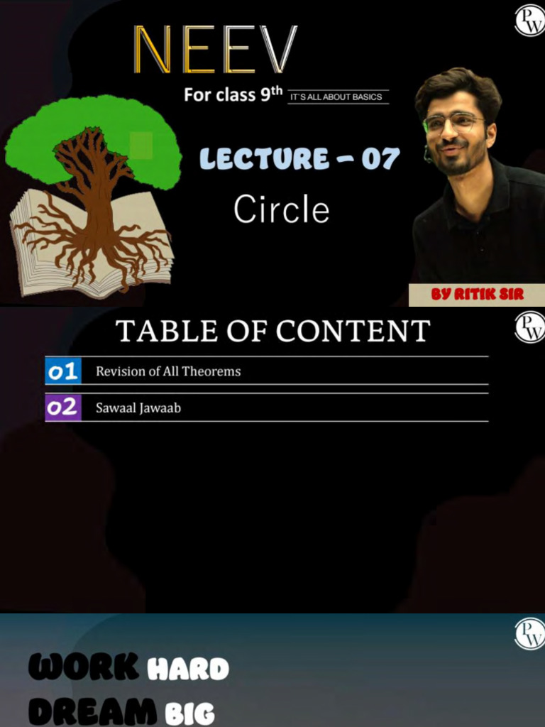 Circle 07 - Class Notes II (Neev 2023) | PDF