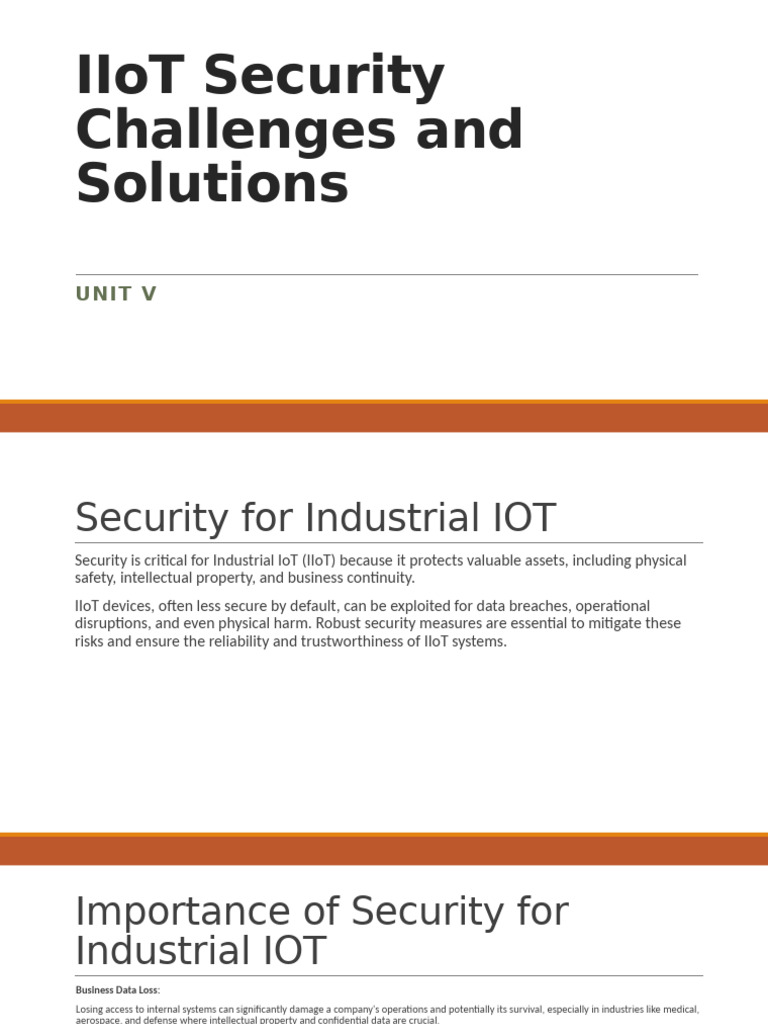 IIoT Security: Challenges & Solutions | PDF | Security | Computer Security