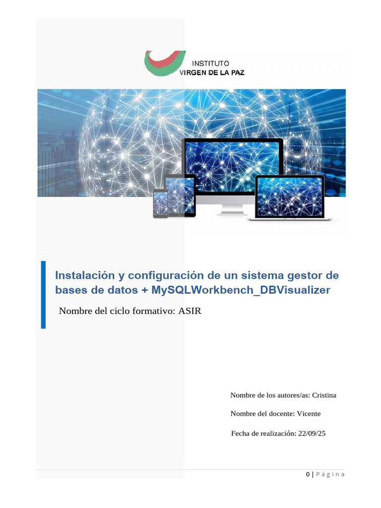 MySQL MySQLWorkbench DBVisualizer v02 Gonzalez CristinaW | PDF | Mi sql ...
