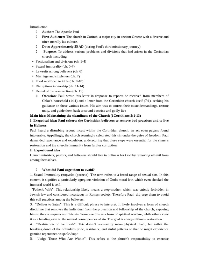 Cor 11122 | PDF | Paul The Apostle | First Epistle To The Corinthians