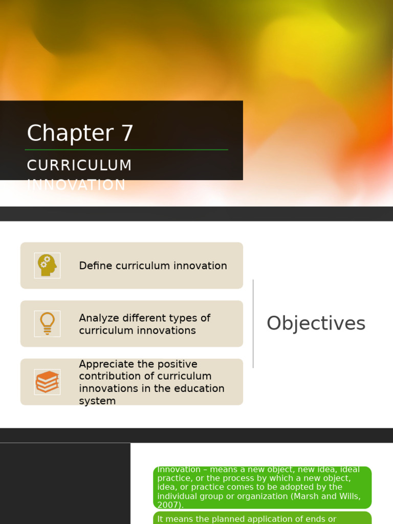 Curriculum Innovation in Education | PDF | Curriculum | Learning