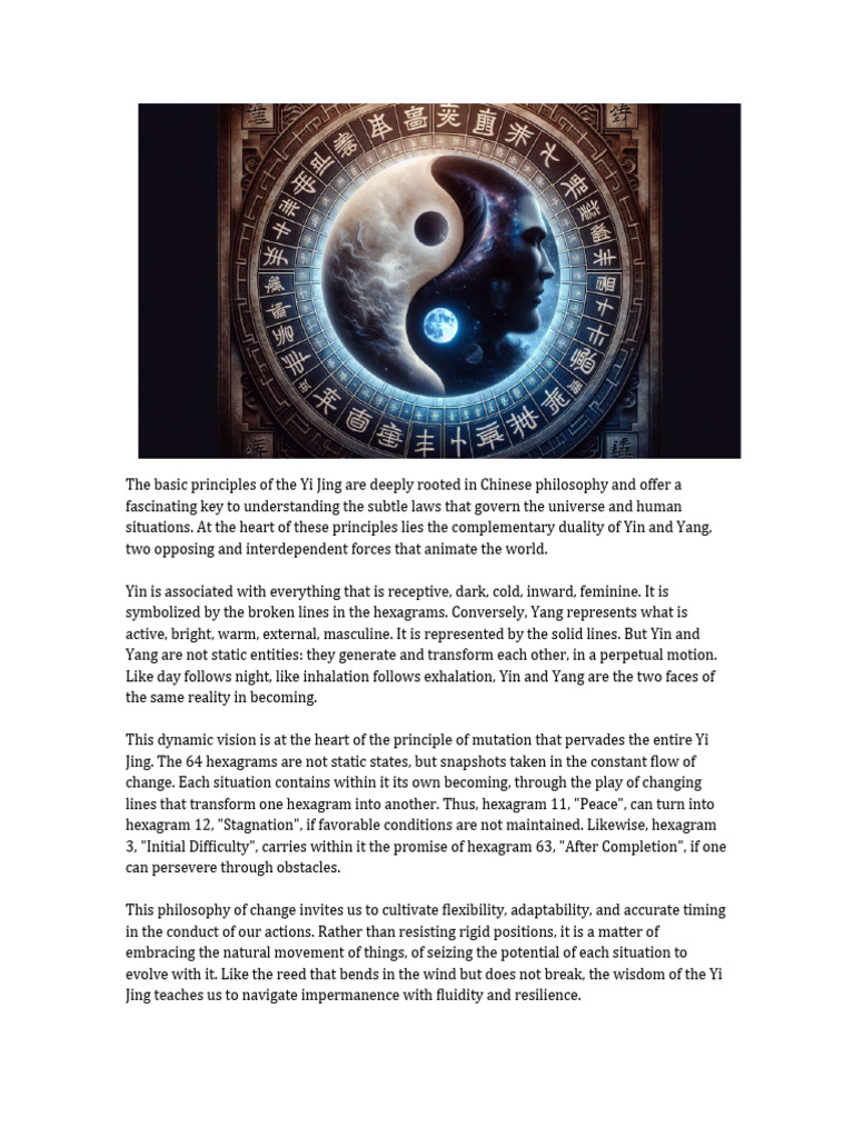 Understanding Yi Jing: Yin, Yang, Change | PDF | Yin And Yang ...
