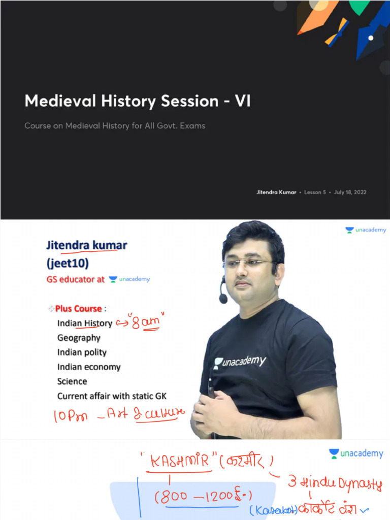 Medieval History Session - VI With Anno 1734029128058 | PDF