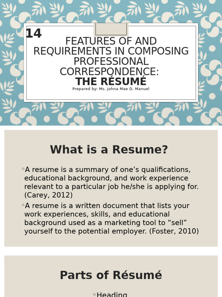 .Trashed 1763812066 Module 14 Resume | PDF