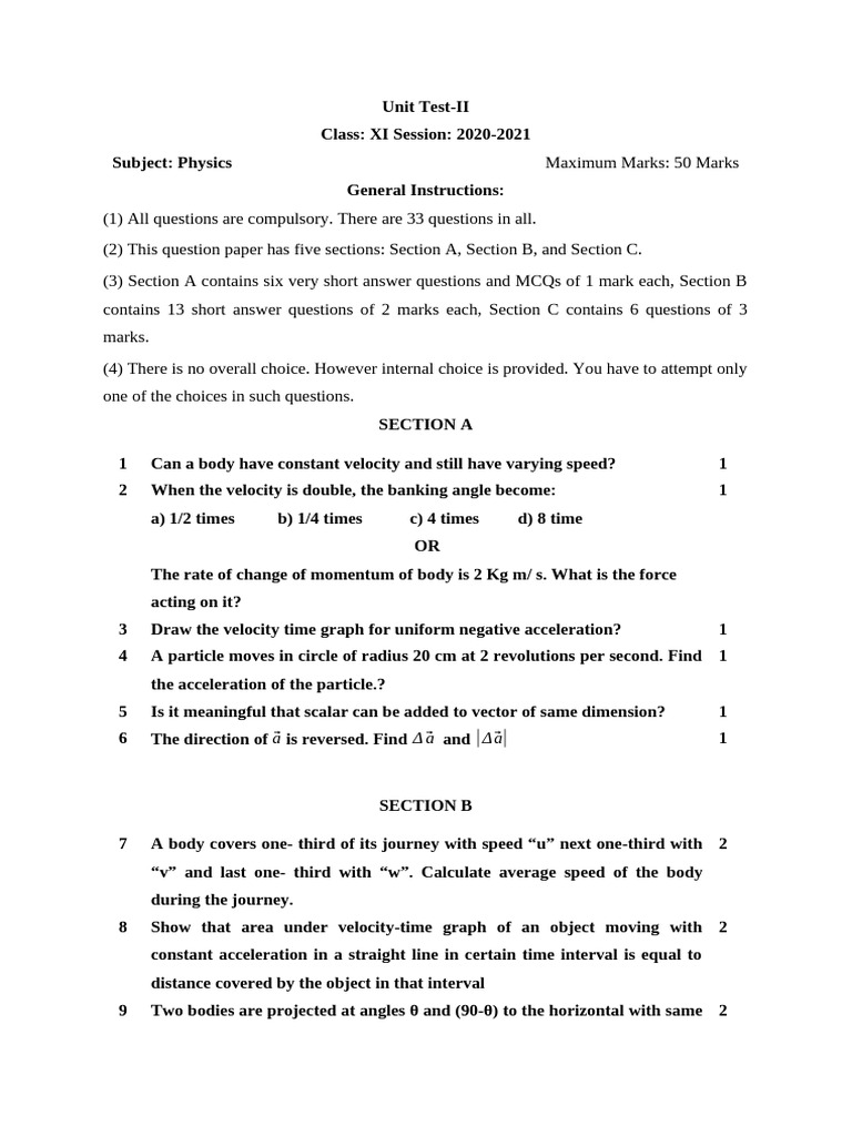 UT 2 | PDF | Acceleration | Force