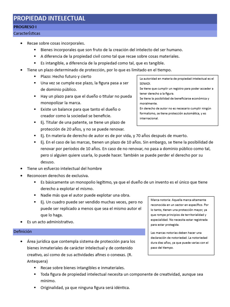 Características de la Propiedad Intelectual | PDF | Propiedad ...