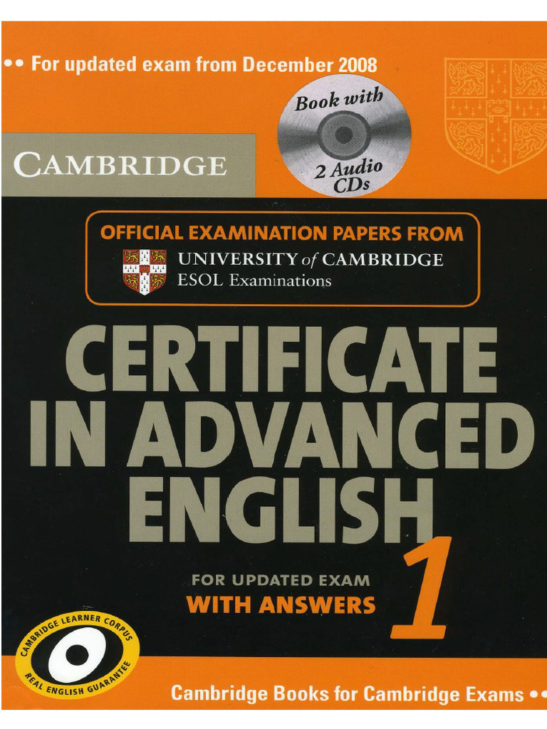 Cambridge Cae - Book 1 - R+w+uoe - Test 1 | PDF
