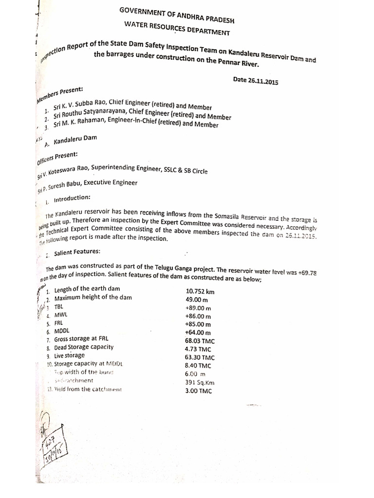 Inspection Notes Dt. 26.11.2015 | PDF