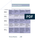 Glogster Rubric