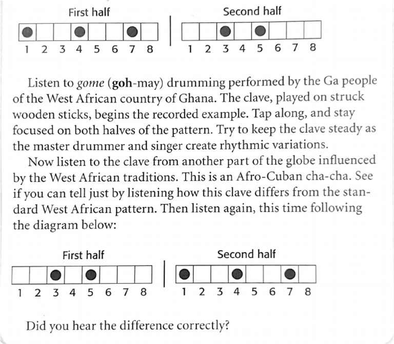 Clave Rhythm Pattern | PDF