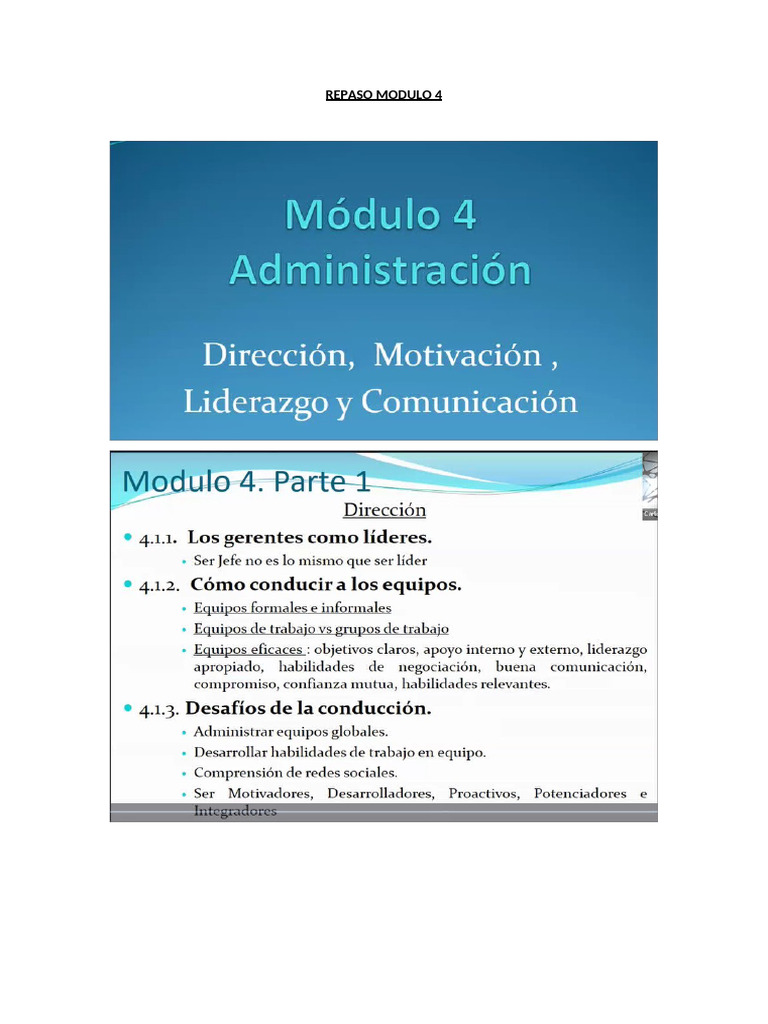 Repaso Modulo 4 | PDF