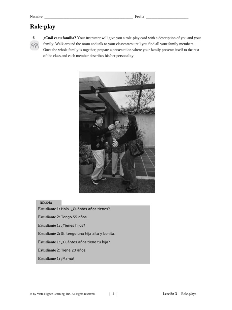 sdr23 v1 l03 Activity Pack Role Plays | PDF