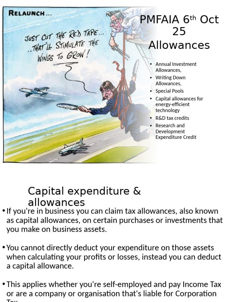 Capital Allowances and Tax Benefits Guide | PDF | Expense | Taxes