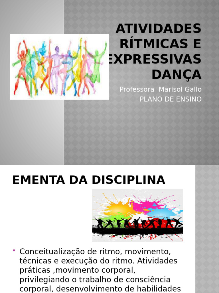1-ATIVIDADES RÍTMICAS E EXPRESSIVAS 2021 | PDF | Ritmo | Danças