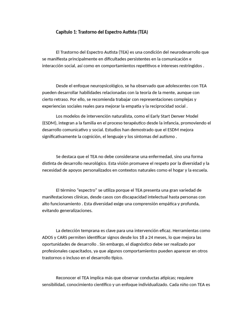 Guía Integral sobre el Trastorno del Espectro Autista | PDF | Autismo ...
