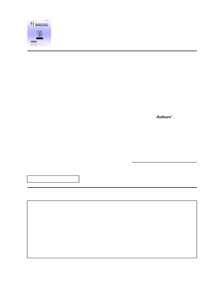 Sciencedomain, Idi3382022EJMP89266 | PDF | High Density Lipoprotein ...