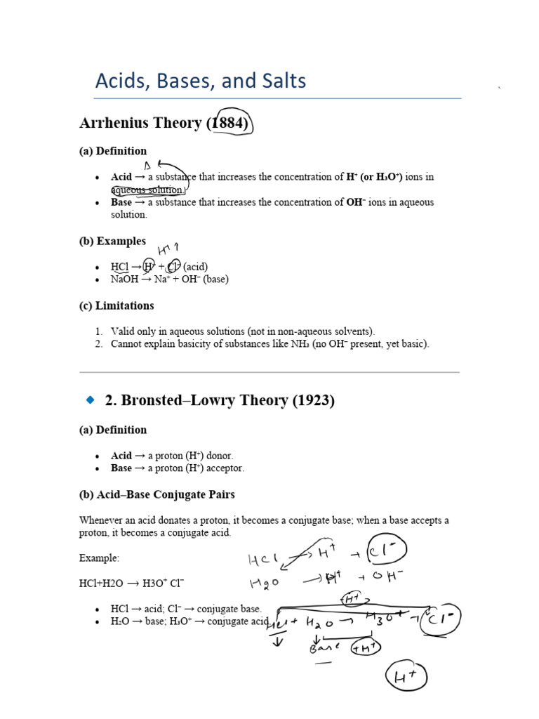Understanding Acids, Bases, and Salts | PDF | Acid | Ph