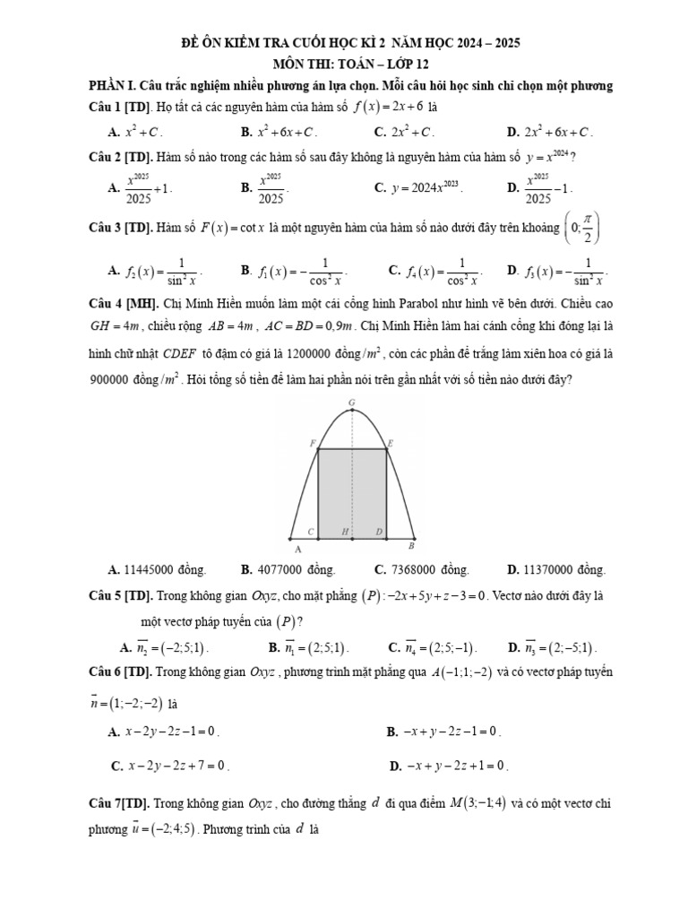 De On ck2 t12 2425 | PDF