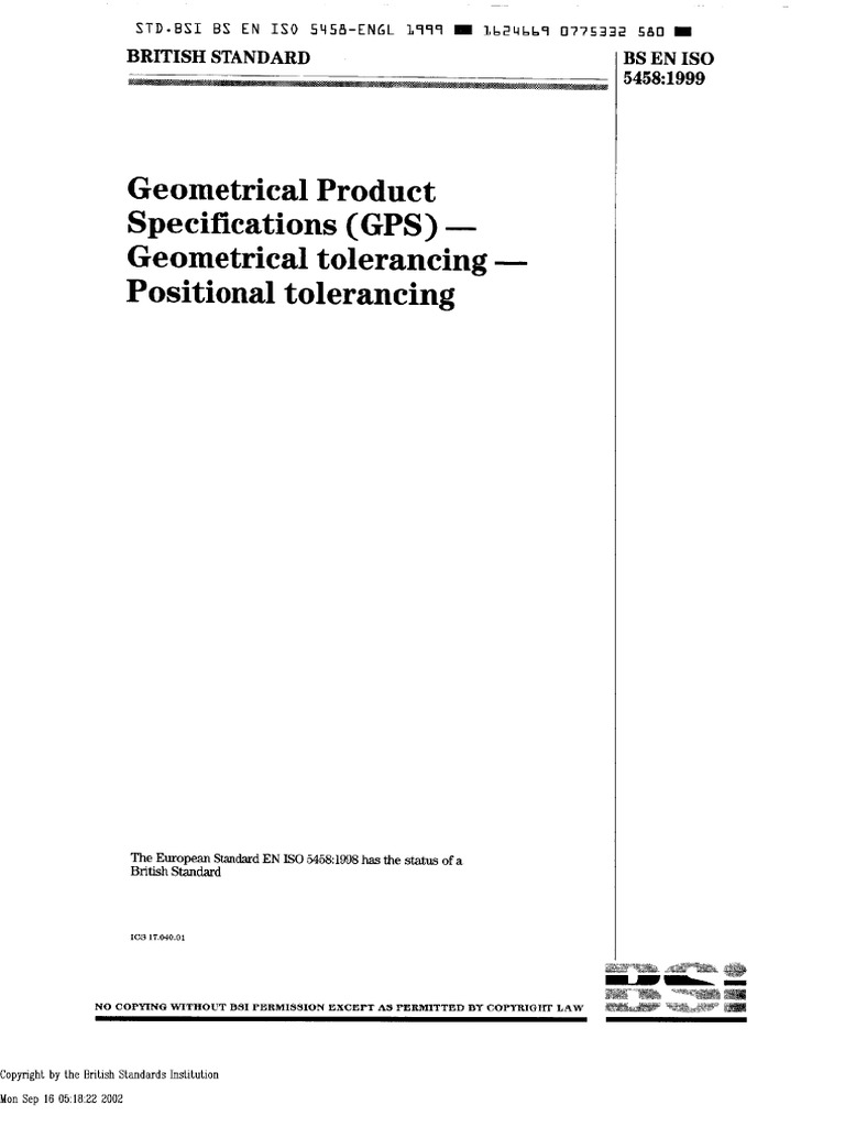 Iso 5458-1999 | PDF