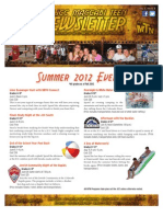 2012 Summer Teen Newsletter