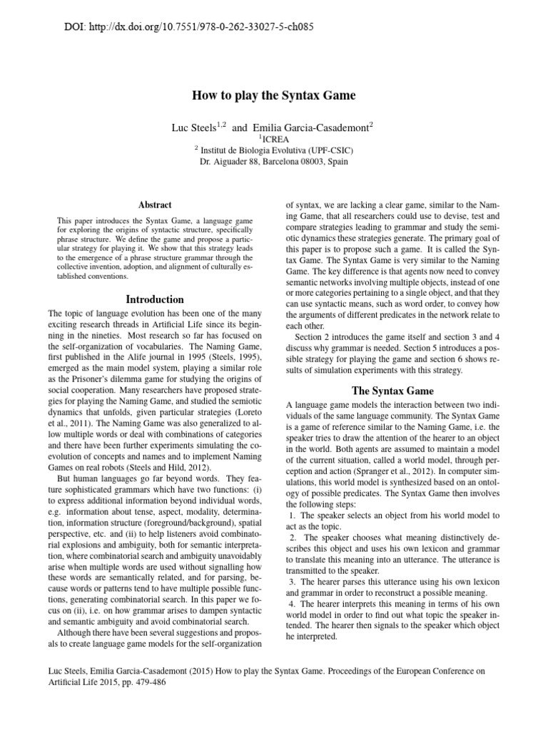 Silo - Tips How To Play The Syntax Game | PDF | Part Of Speech | Syntax