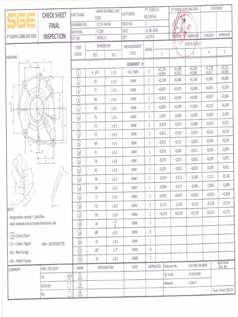 Check Sheet MBC RD 85 12-06-2024 | PDF