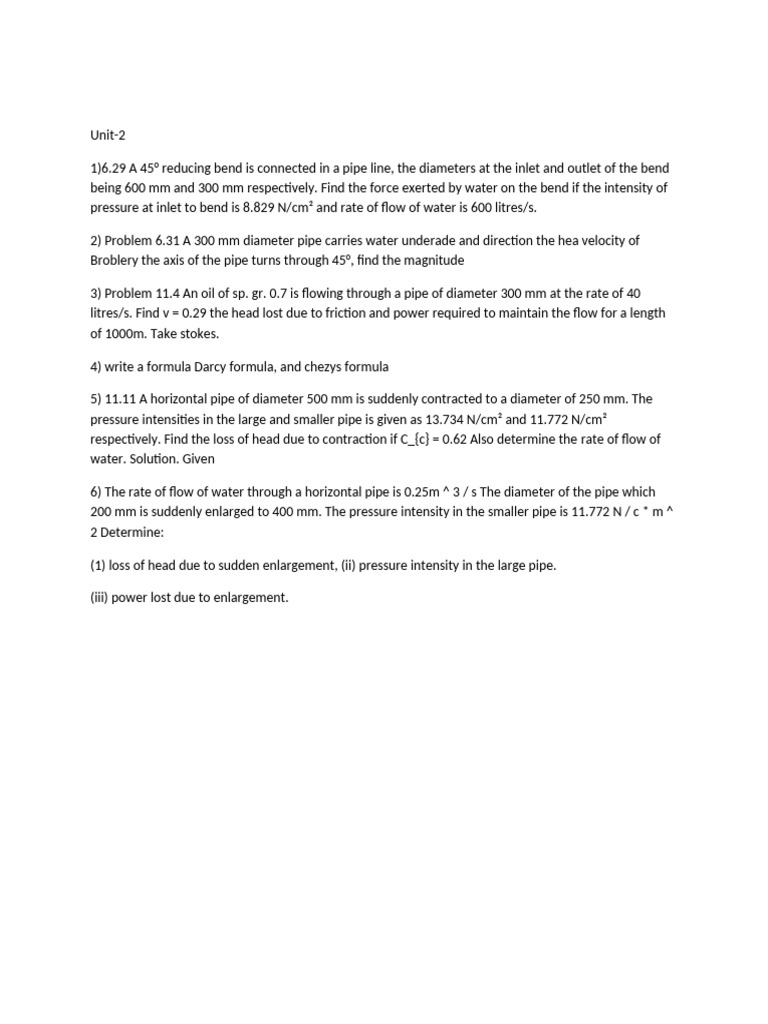 Unit 2 FM&HM | PDF