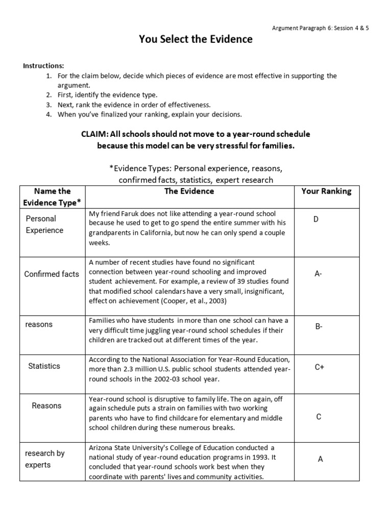 Evaluating Year-Round School Evidence | PDF