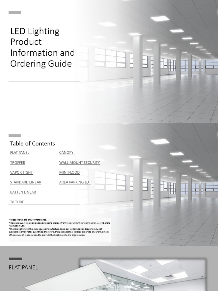 LED Lighting Product Ordering Guide | PDF
