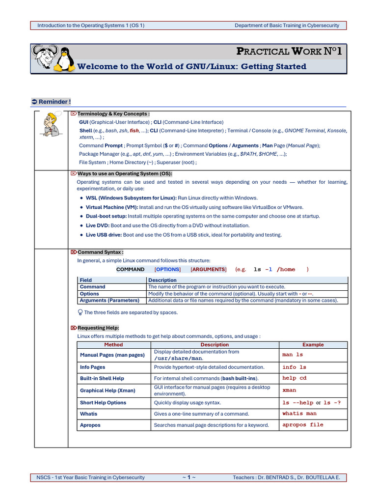 Getting Started with GNU/Linux Basics | PDF | Command Line Interface ...