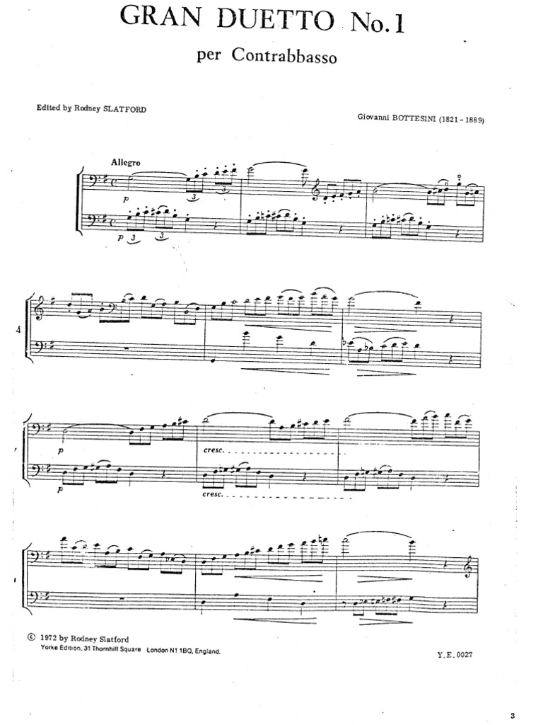 Bottesini All Double Bass Duets