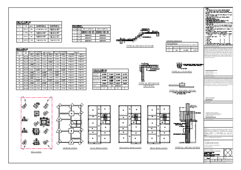 Structural Details for Residential Building | PDF | Architectural ...
