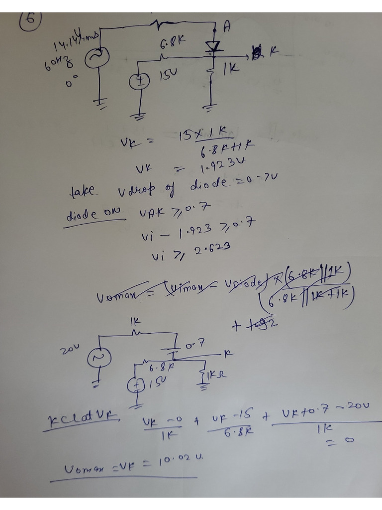 EE1100 Tute5 Solutions | PDF