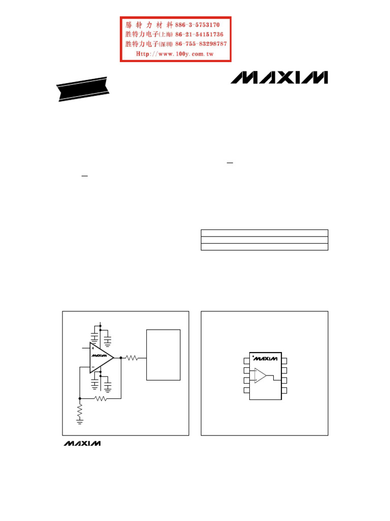 Max 4107 | PDF | Electricity | Electronic Engineering