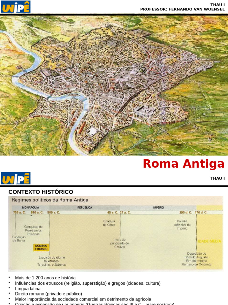 História e Urbanismo da Roma Antiga | PDF | Império Romano | Roma Antiga
