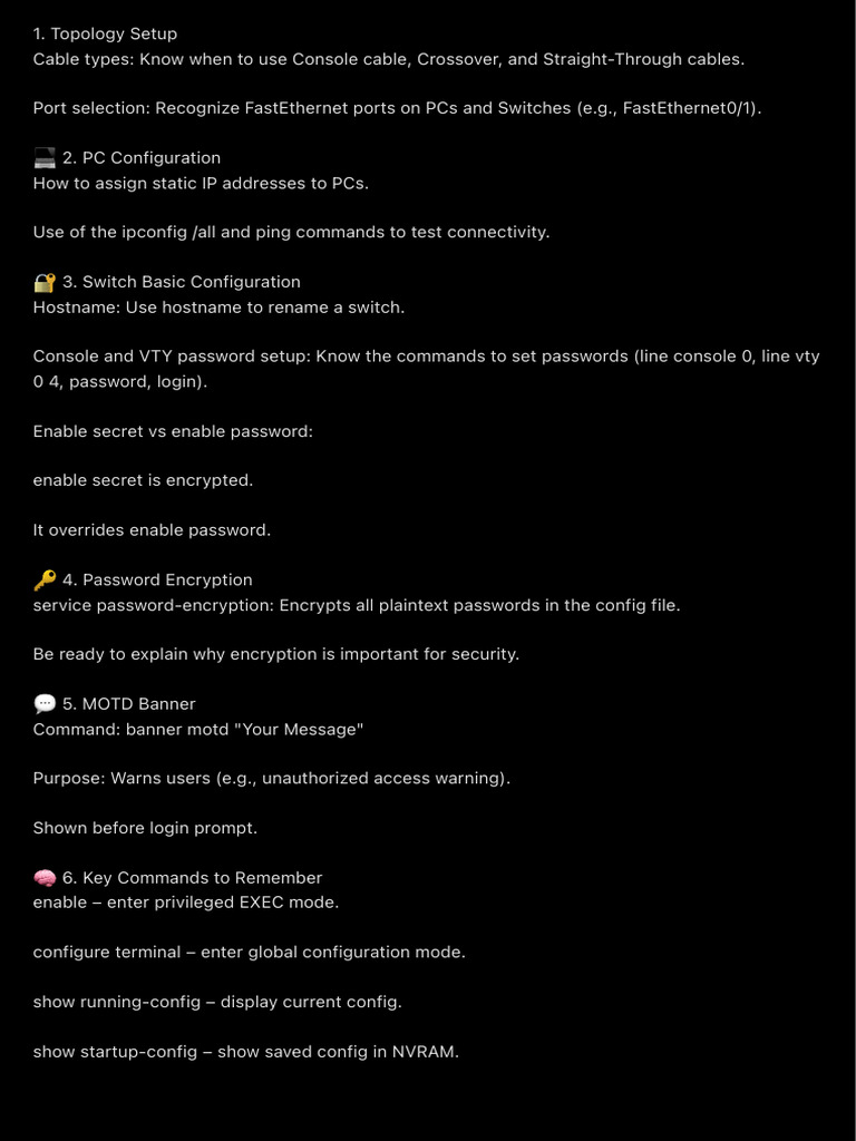Essential Networking Setup Guide | PDF