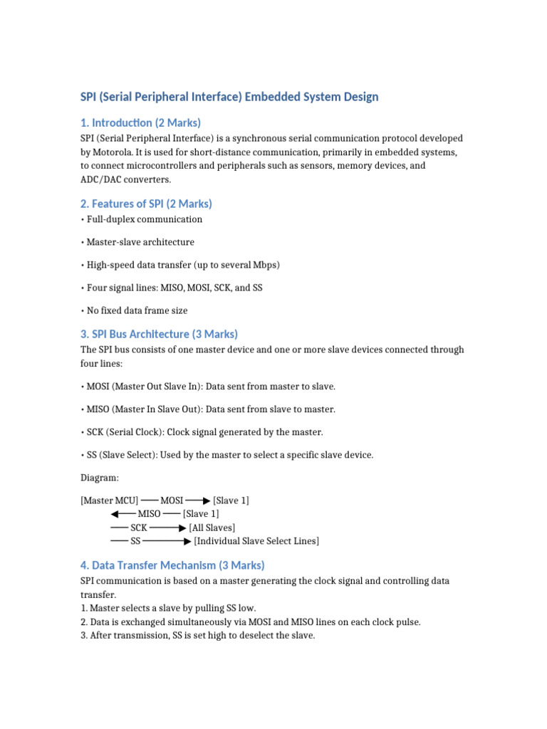 SPI Embedded System Design Guide | PDF
