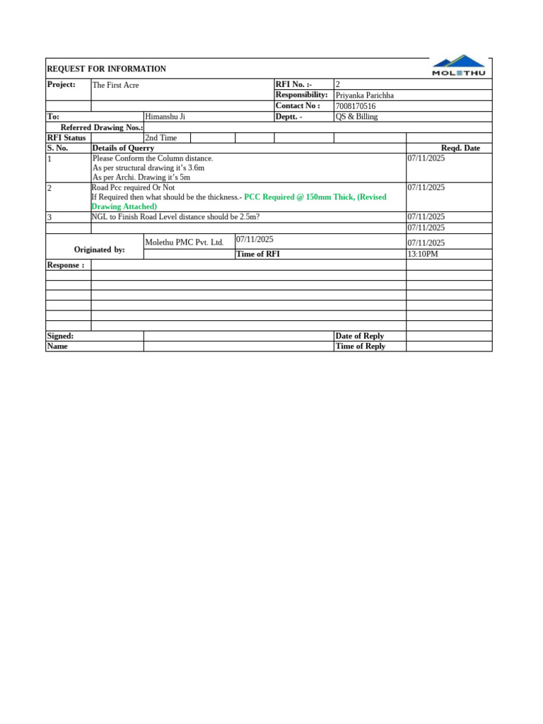 RFI 02 For The First Acer | PDF