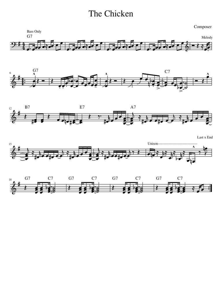 Chicken Composition Sheet | PDF