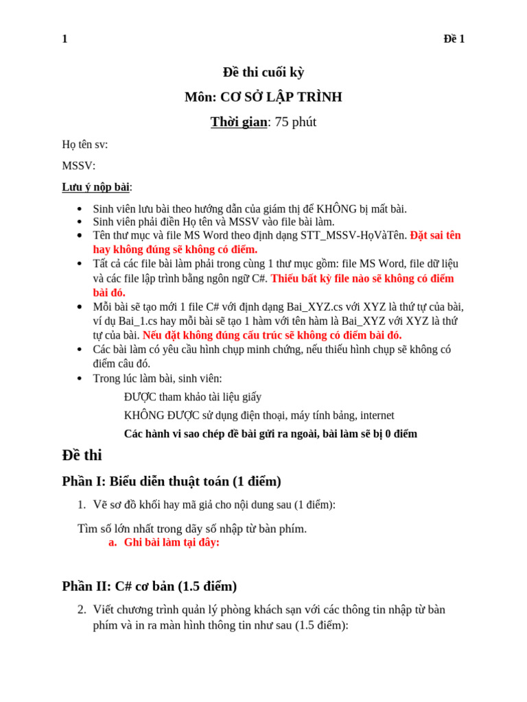 DeThi CSLT De1 | PDF