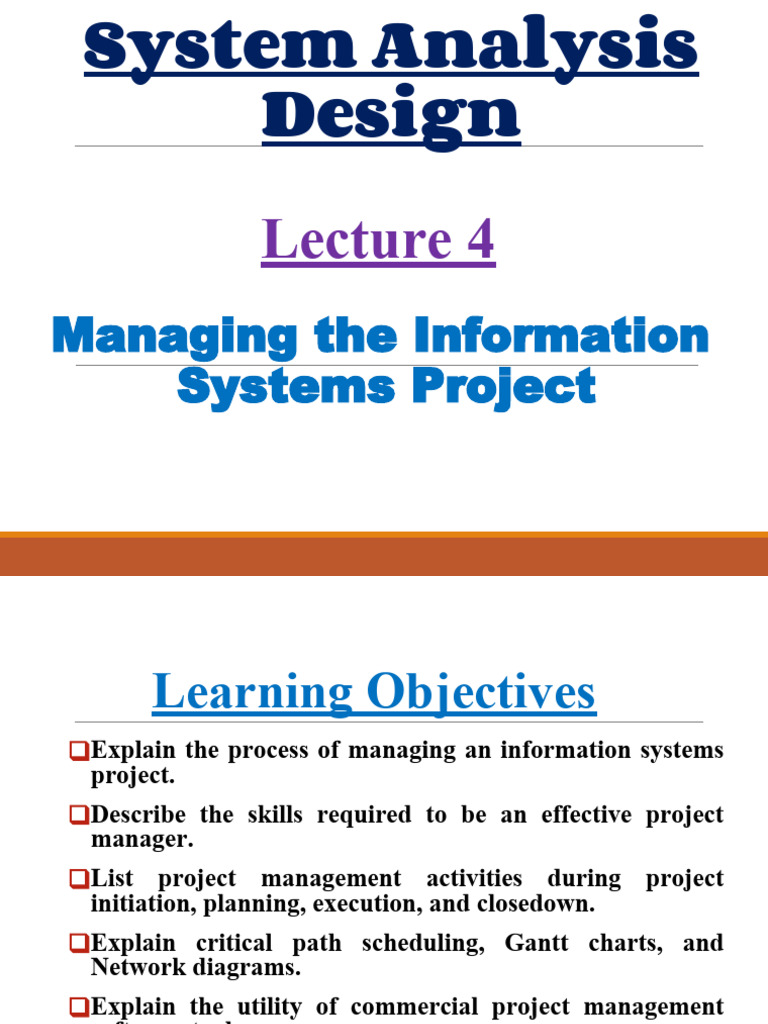 Chapter-4-Managing The Information Systems Project | PDF | Project ...