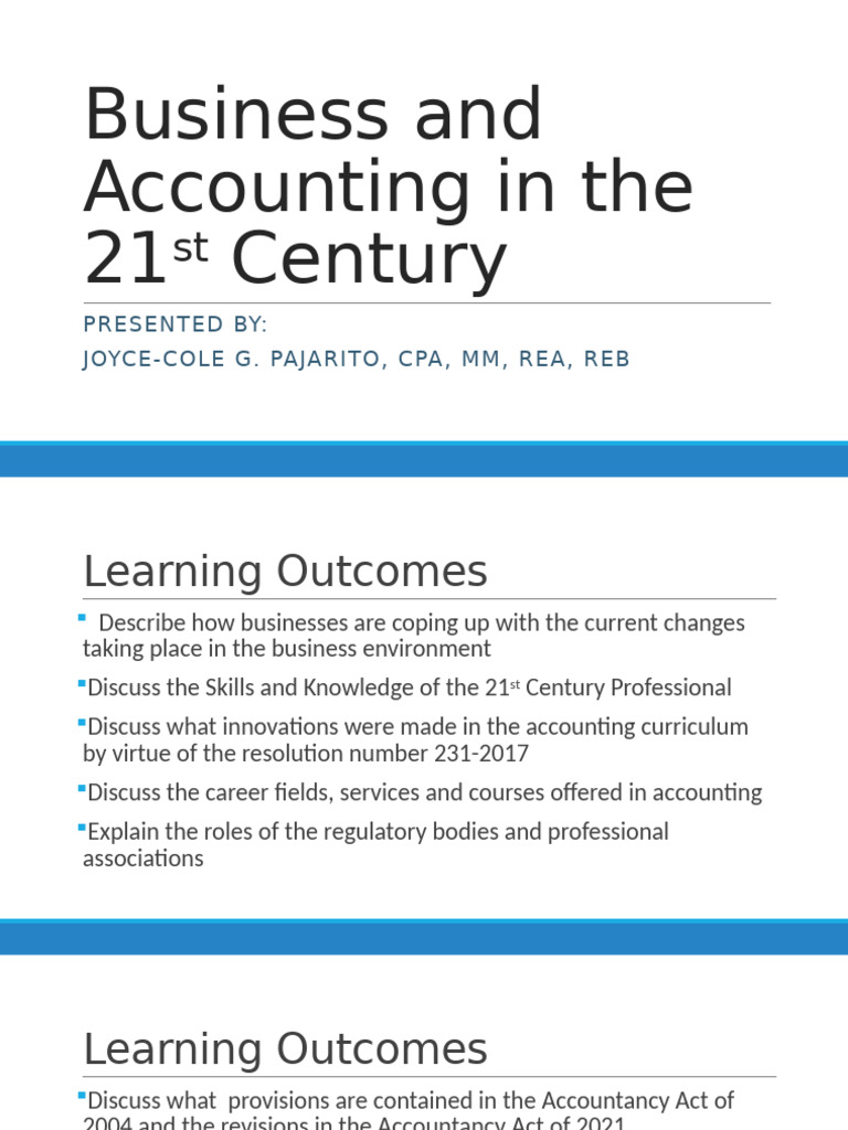 Business and Accounting in The 21st Century 2 | PDF | Accounting | Audit