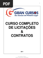 Licitações e Contratos- Lei 8.666
