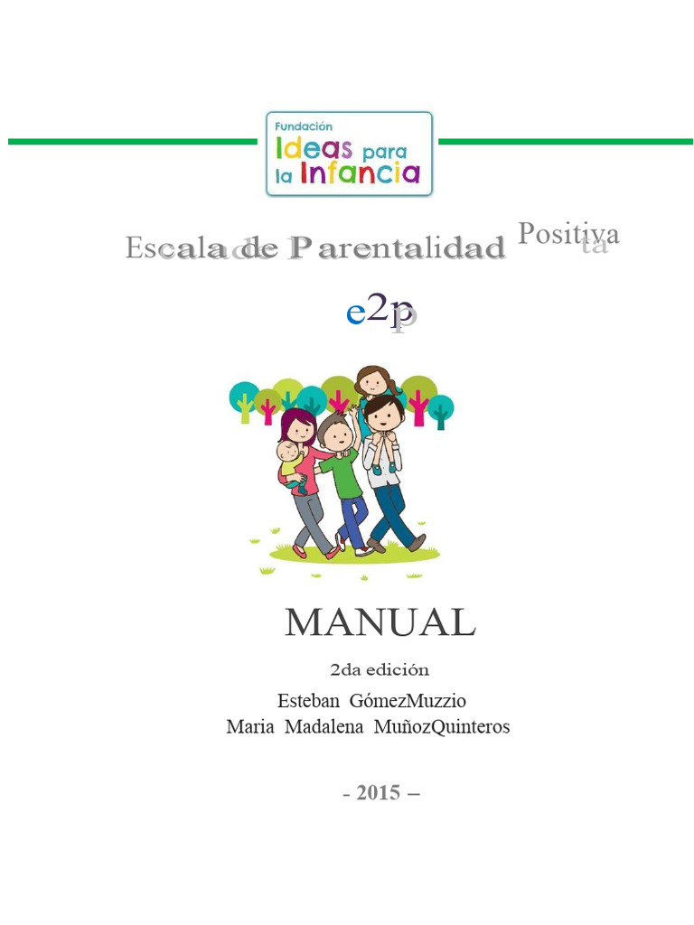 Escala de Parentalidade Positiva e2p | PDF | Competência (Recursos ...