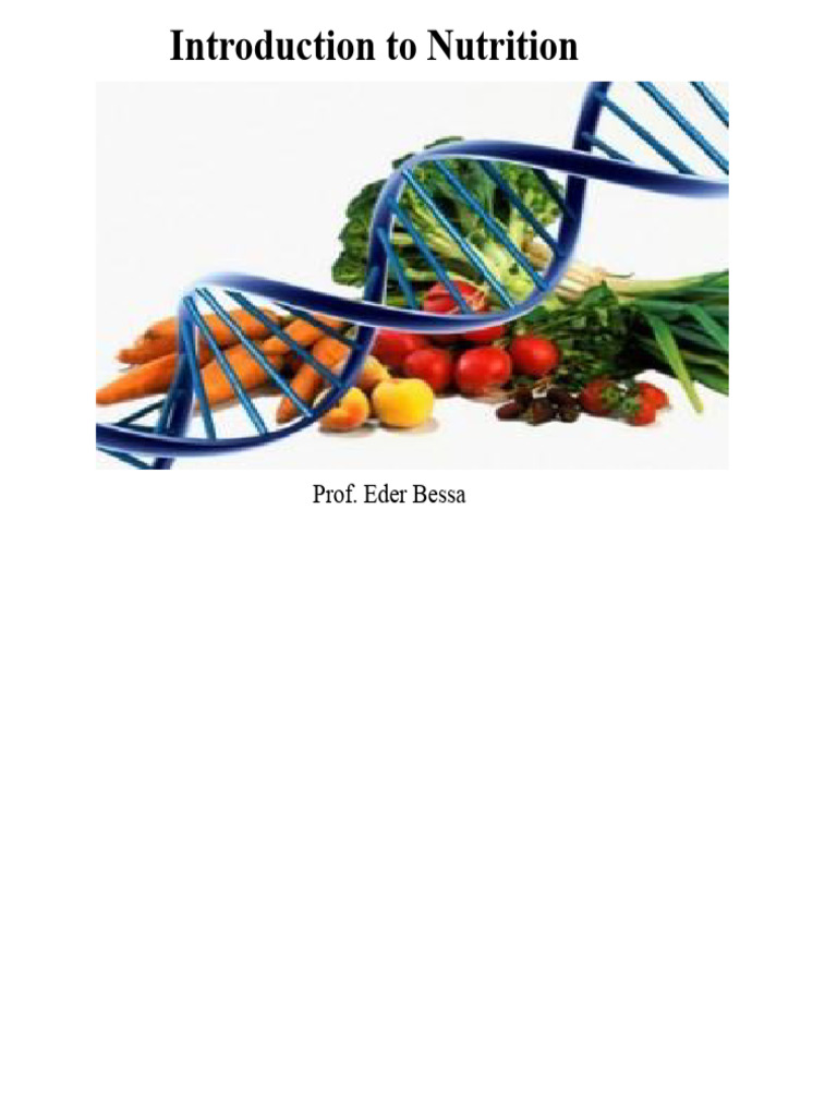 Introduction To Nutrition 1 | PDF | Calorie | Nutrition