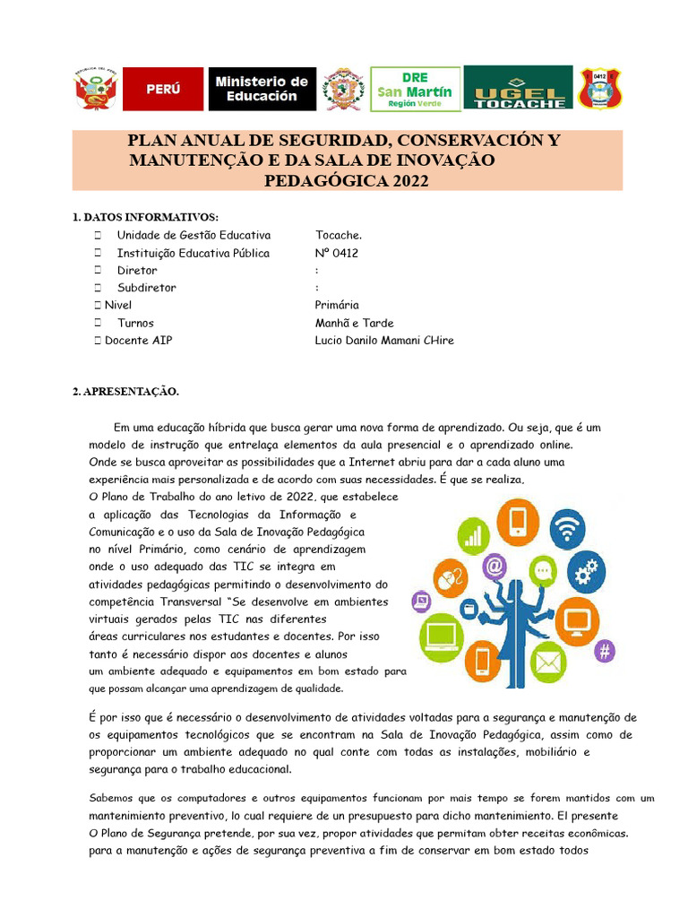 Plano de Manutenção_AIP_0412 (1) | PDF | Tecnologia da Informação e ...
