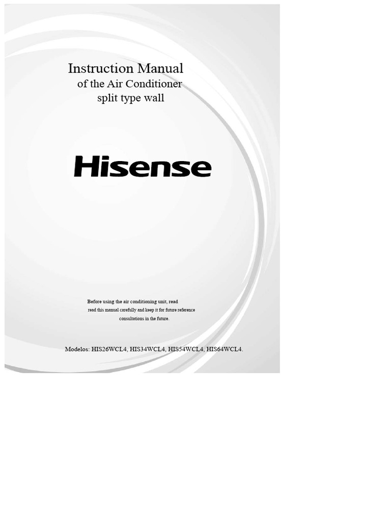 Hisense AC Error Code Guide | PDF | Air Conditioning | Humidity