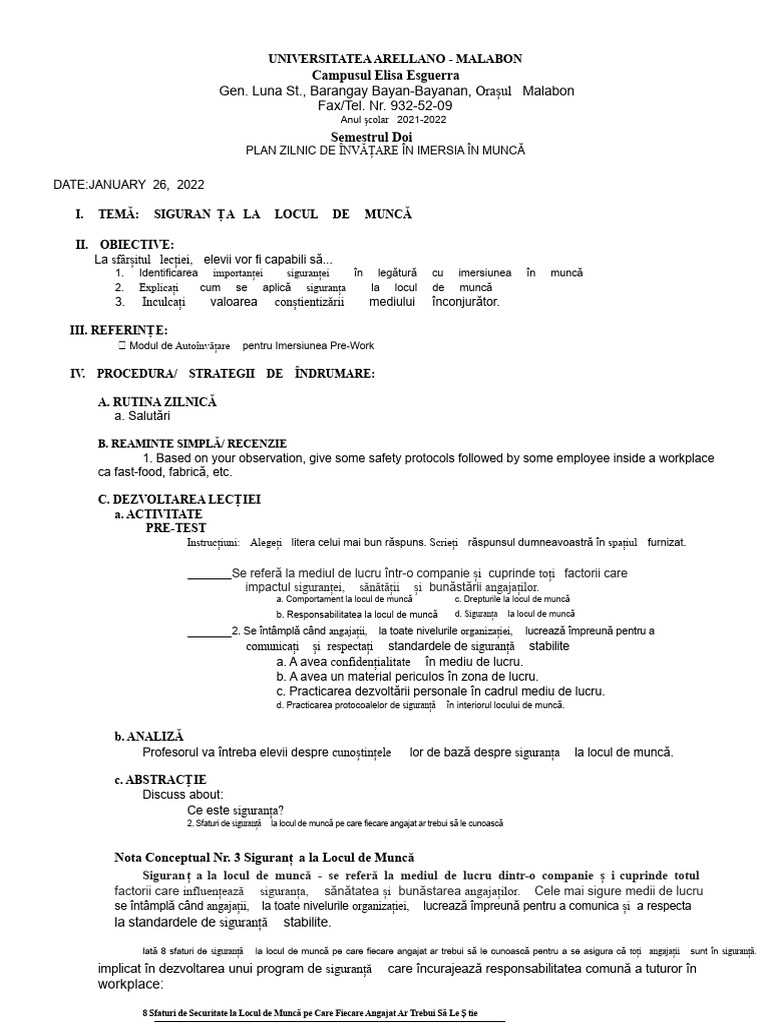 DLL nr.3 Securitate La Locul de Muncă | PDF