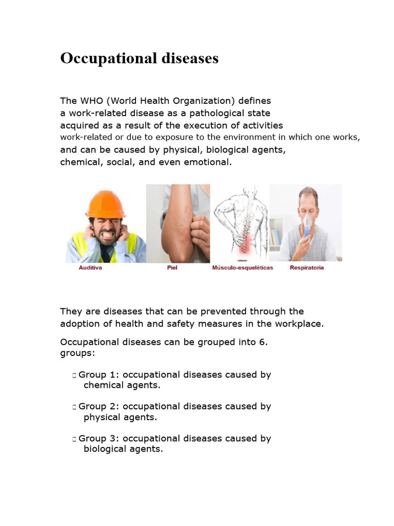 Understanding Occupational Diseases | PDF | Occupational Burnout | Lung
