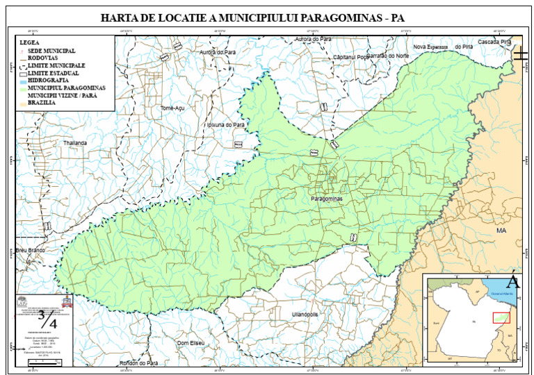 Harta de Localizare A Municipiului Paragominas - Pa | PDF